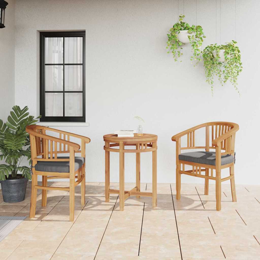 Sedia 2 pcs Marrone 63 x 58 x 89 cm Legno di teak solido