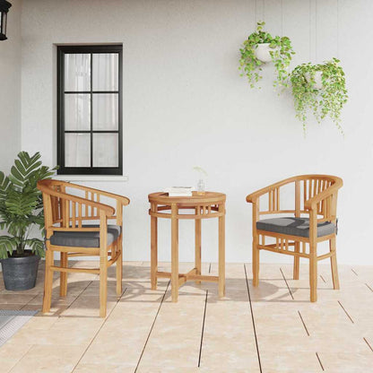 Sedia 2 pcs Marrone 63 x 58 x 89 cm Legno di teak solido