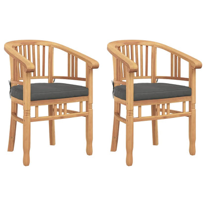 Sedia 2 pcs Marrone 63 x 58 x 89 cm Legno di teak solido