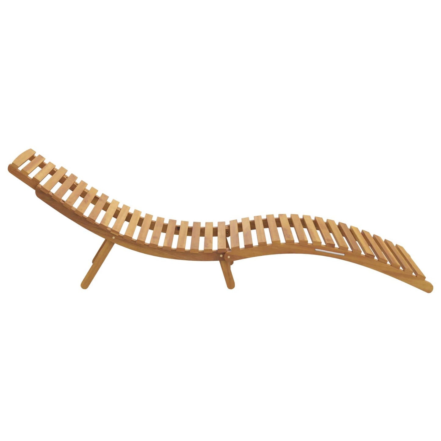 Lettino da sole Marrone 198 x 55 x 58,5 cm Legno di teak solido