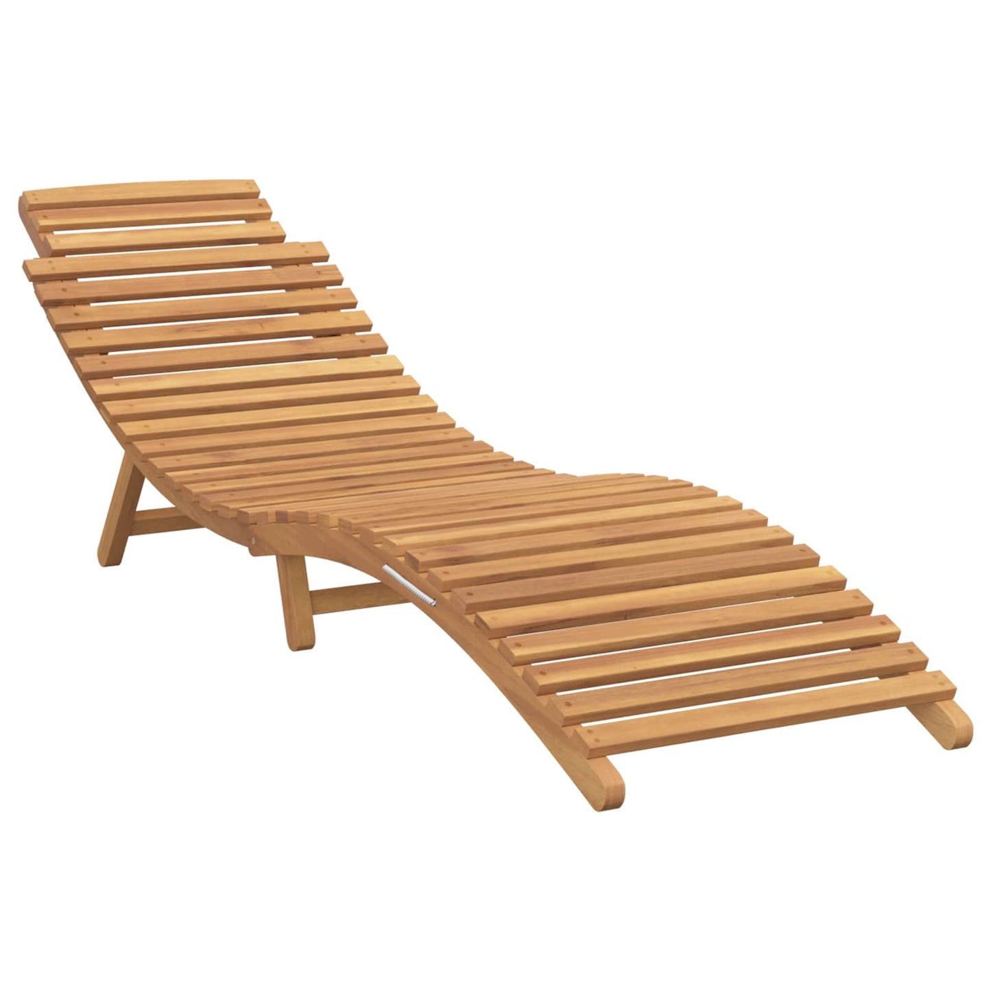 Lettino da Giardino con cuscino Marrone 198 x 55 x 58,5 cm