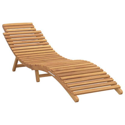 Lettino da Giardino con cuscino Marrone 198 x 55 x 58,5 cm