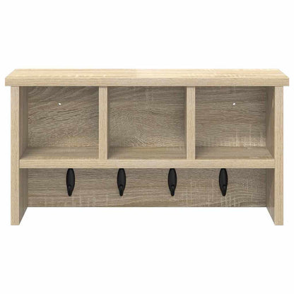 Appendiabiti a muro rovere sonoma 50 x 16 x 26 cm