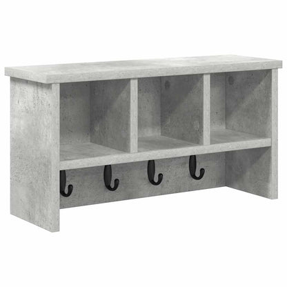 Appendiabiti a muro Grigio cemento 50 x 16 x 26 cm