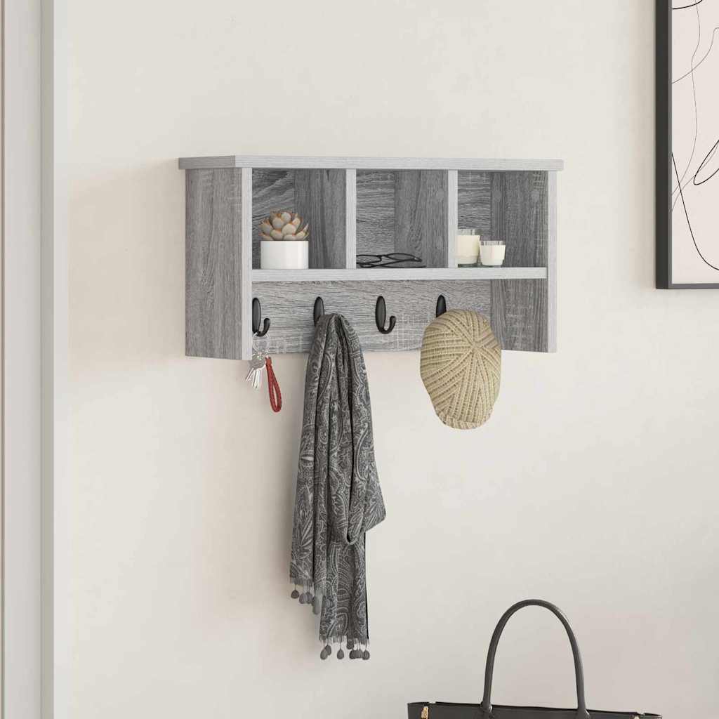 Appendiabiti a muro Grigio sonoma 50 x 16 x 26 cm