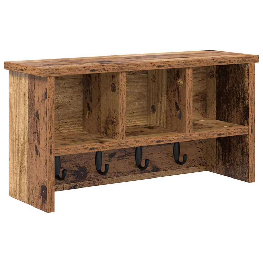 Appendiabiti a muro Legno vecchio 50 x 16 x 26 cm
