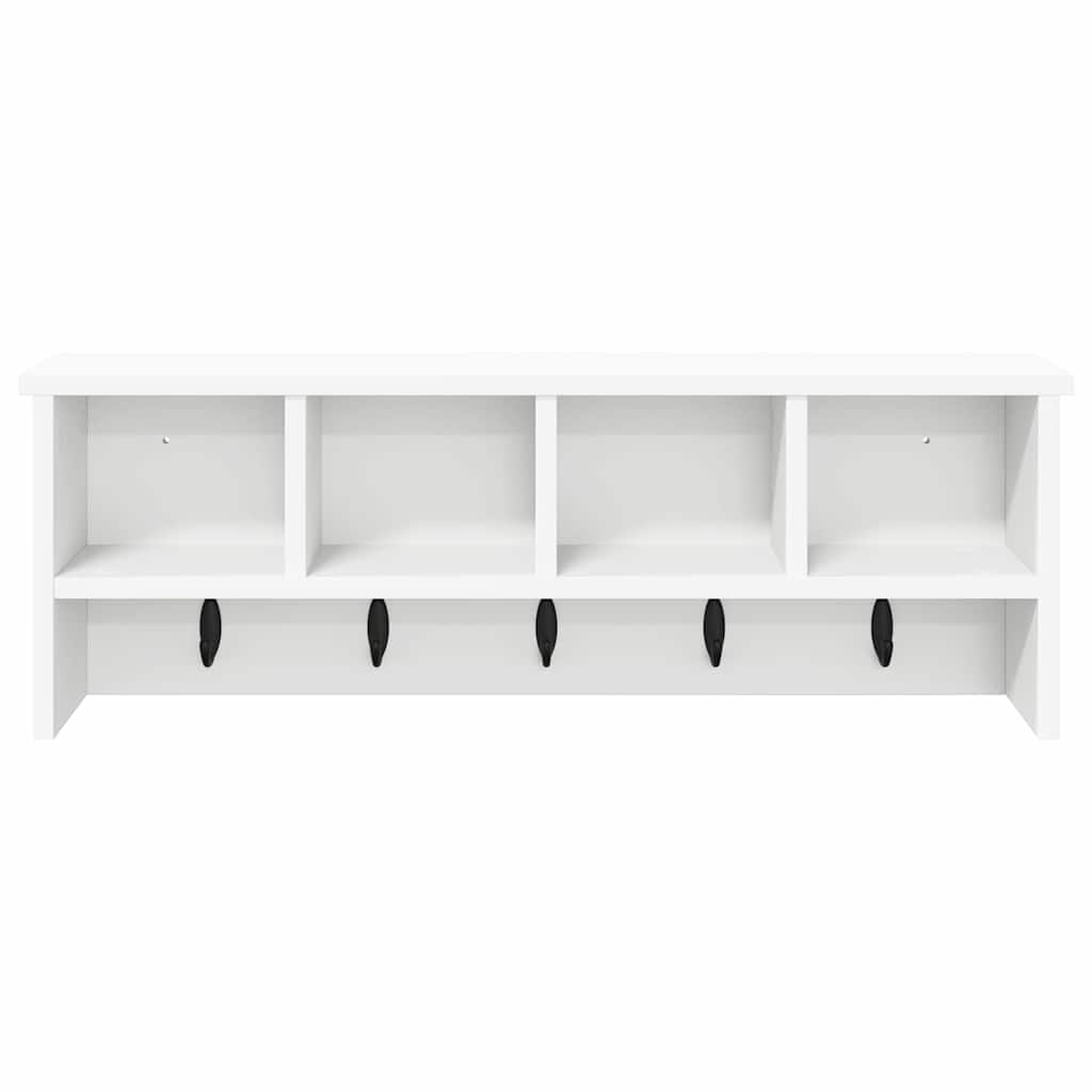 Appendiabiti a muro Bianco 75 x 16 x 26 cm Legno multistrato