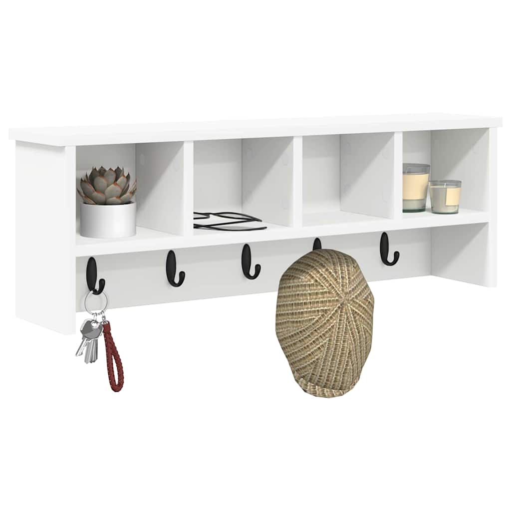 Appendiabiti a muro Bianco 75 x 16 x 26 cm Legno multistrato
