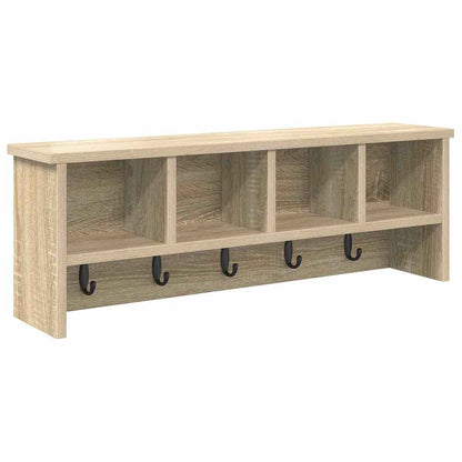 Appendiabiti a muro rovere sonoma 75 x 16 x 26 cm