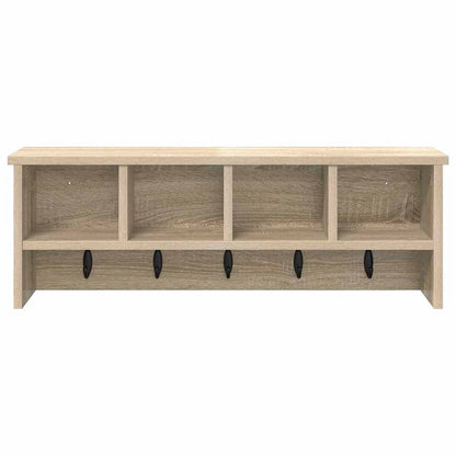 Appendiabiti a muro rovere sonoma 75 x 16 x 26 cm