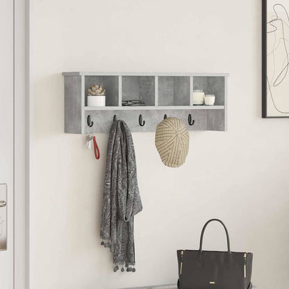 Appendiabiti a muro Grigio cemento 75 x 16 x 26 cm