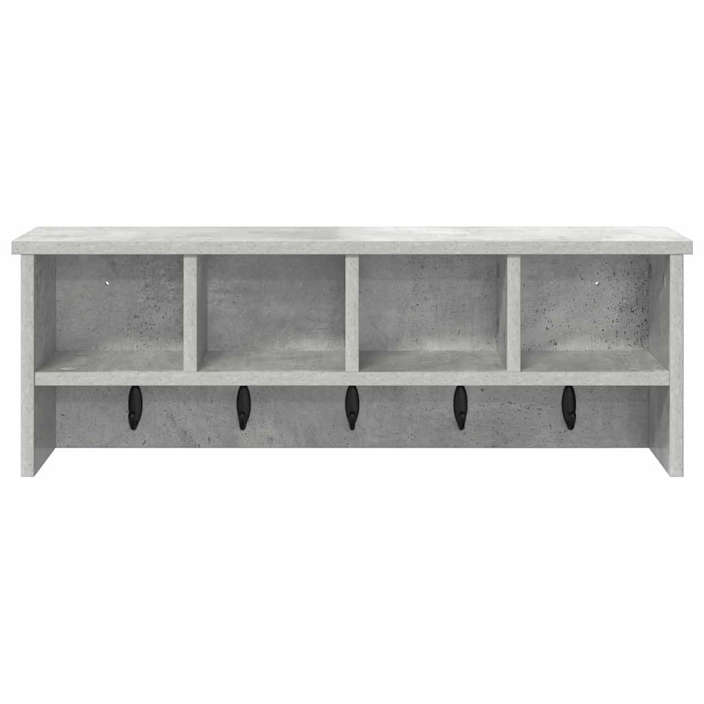 Appendiabiti a muro Grigio cemento 75 x 16 x 26 cm