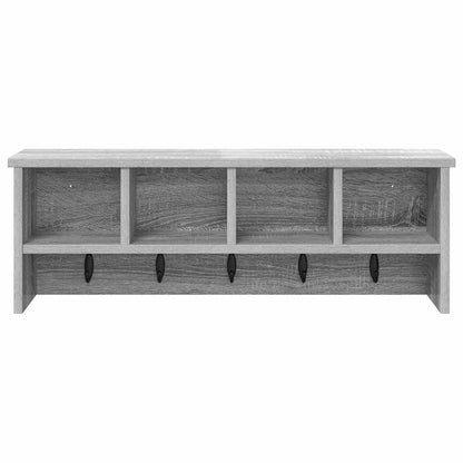 Appendiabiti a muro Grigio sonoma 75 x 16 x 26 cm
