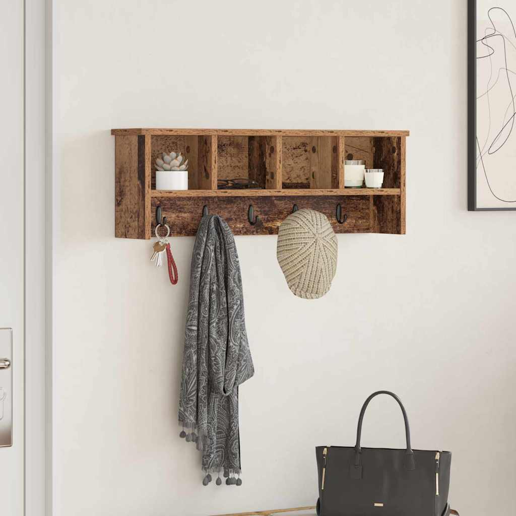 Appendiabiti a muro Legno vecchio 75 x 16 x 26 cm