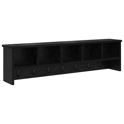 Appendiabiti a muro Rovere nero 100 x 16 x 26 cm
