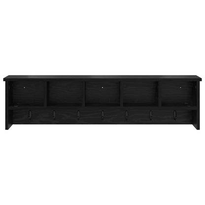 Appendiabiti a muro Rovere nero 100 x 16 x 26 cm