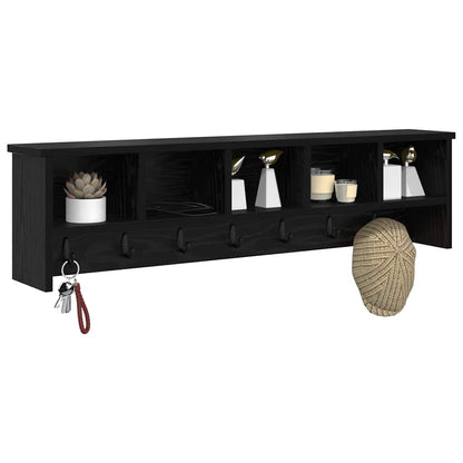 Appendiabiti a muro Rovere nero 100 x 16 x 26 cm