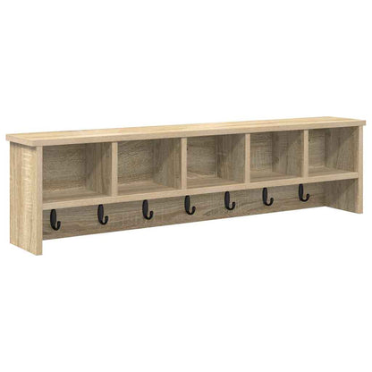 Appendiabiti a muro rovere sonoma 100 x 16 x 26 cm