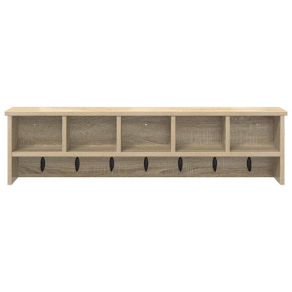 Appendiabiti a muro rovere sonoma 100 x 16 x 26 cm