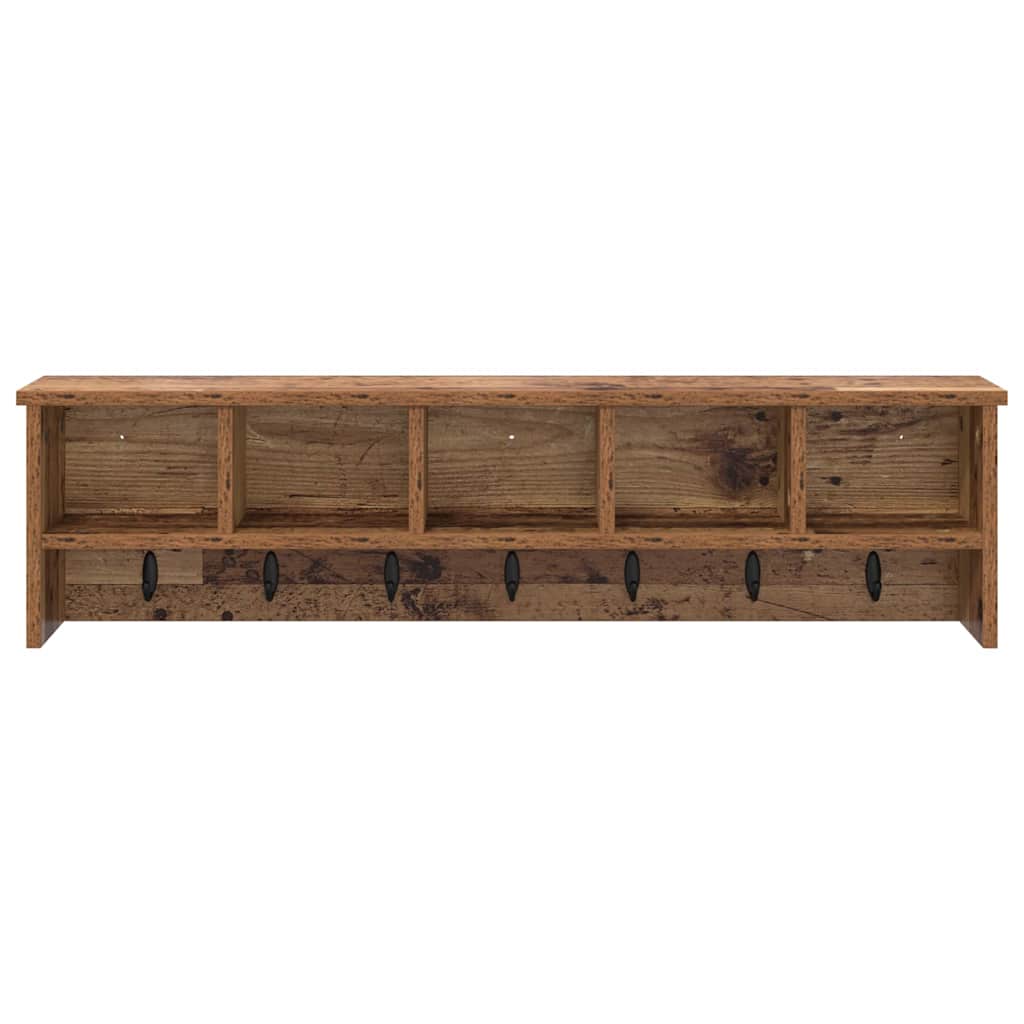 Appendiabiti a muro Legno vecchio 100 x 16 x 26 cm