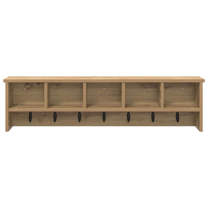 Appendiabiti a muro rovere artigianale 100 x 16 x 26 cm