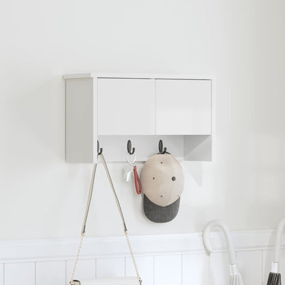Appendiabiti a muro Bianco 50 x 20 x 30 cm Legno multistrato