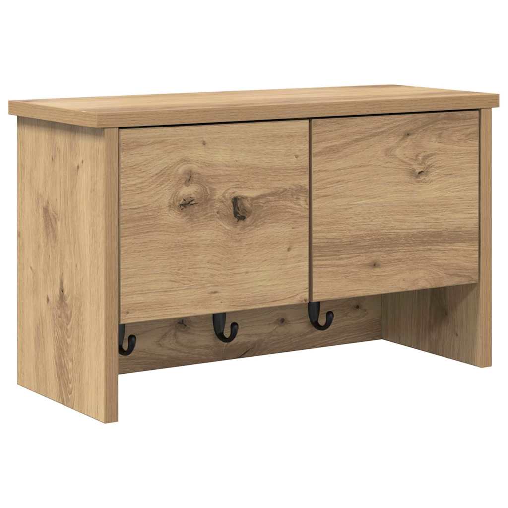 Appendiabiti a muro Rovere artigianale 50 x 20 x 30 cm