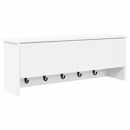 Appendiabiti a muro Bianco 80 x 20 x 30 cm Legno multistrato