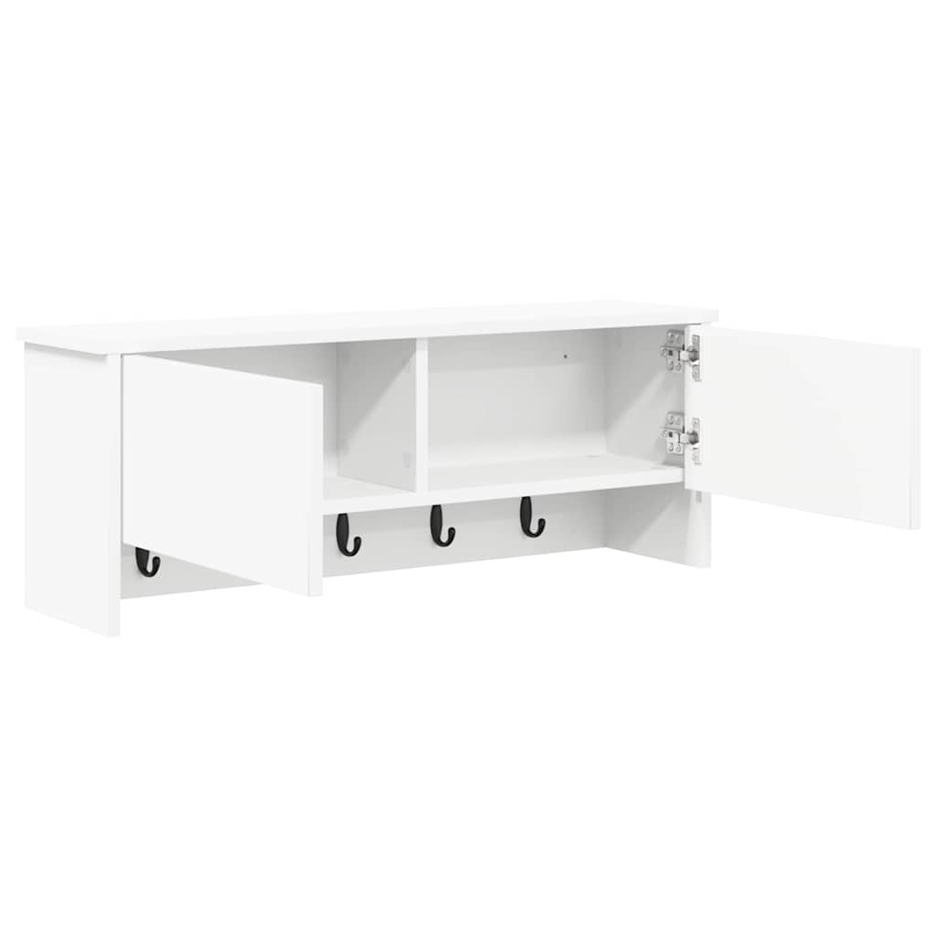 Appendiabiti a muro Bianco 80 x 20 x 30 cm Legno multistrato