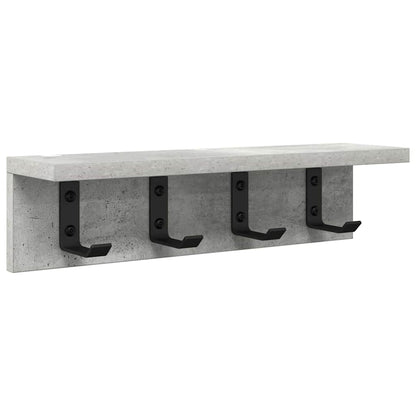 Appendiabiti a muro Grigio cemento 40 x 10,5 x 10,5 cm