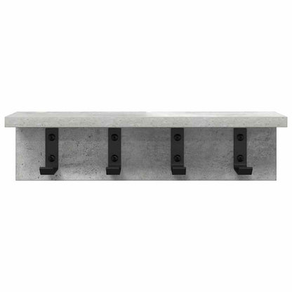 Appendiabiti a muro Grigio cemento 40 x 10,5 x 10,5 cm