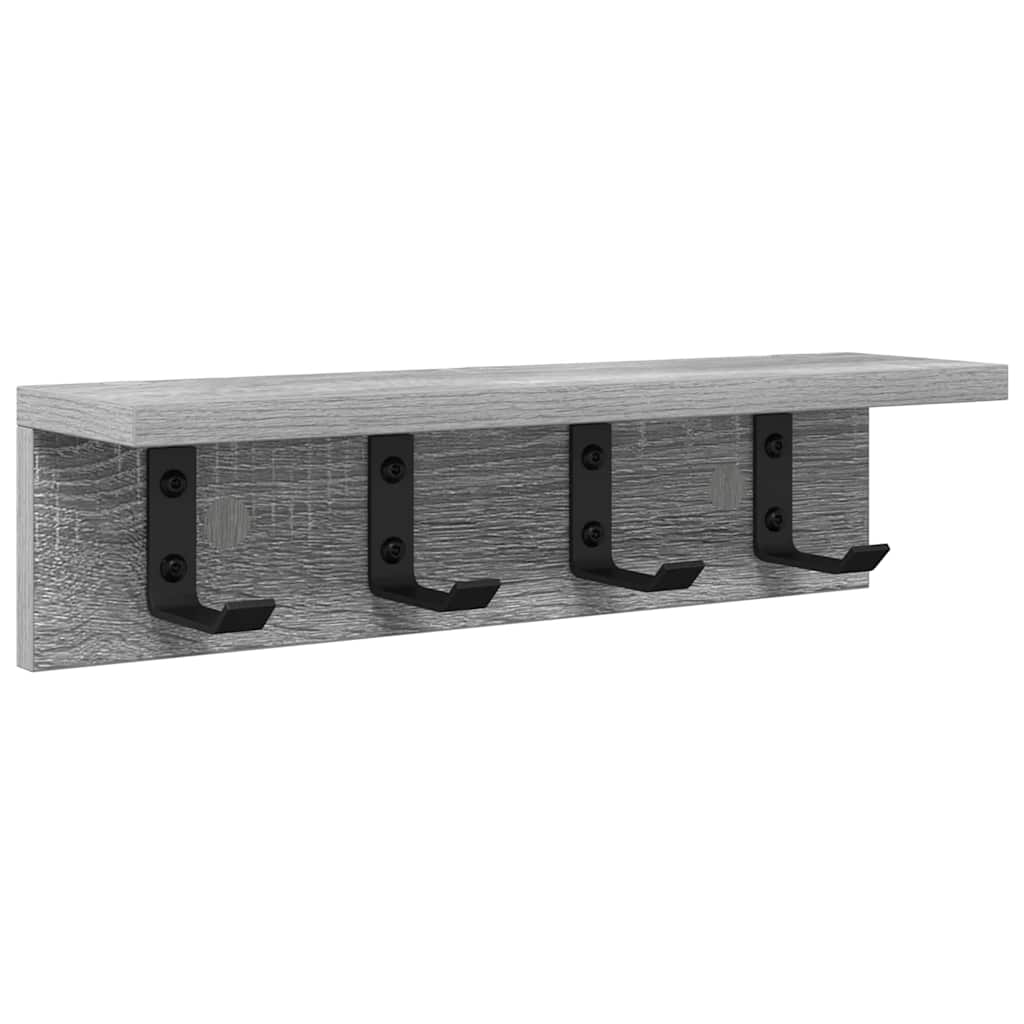Appendiabiti a muro Grigio Sonoma 40 x 10,5 x 10,5 cm