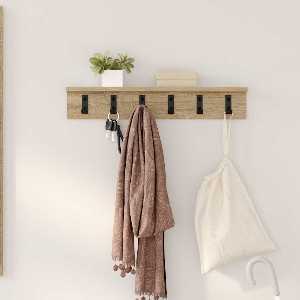 Appendiabiti a muro Rovere Sonoma 60 x 10,5 x 10,5 cm