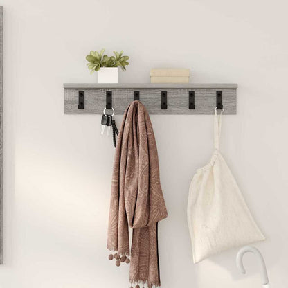 Appendiabiti a muro Grigio Sonoma 60 x 10,5 x 10,5 cm