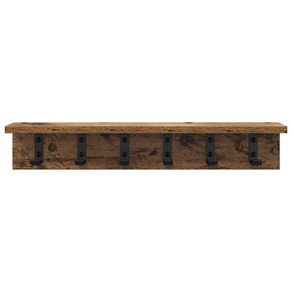 Appendiabiti a muro Legno vecchio 60 x 10,5 x 10,5 cm