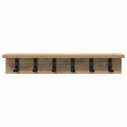 Appendiabiti a muro Rovere artigianale 60 x 10,5 x 10,5 cm