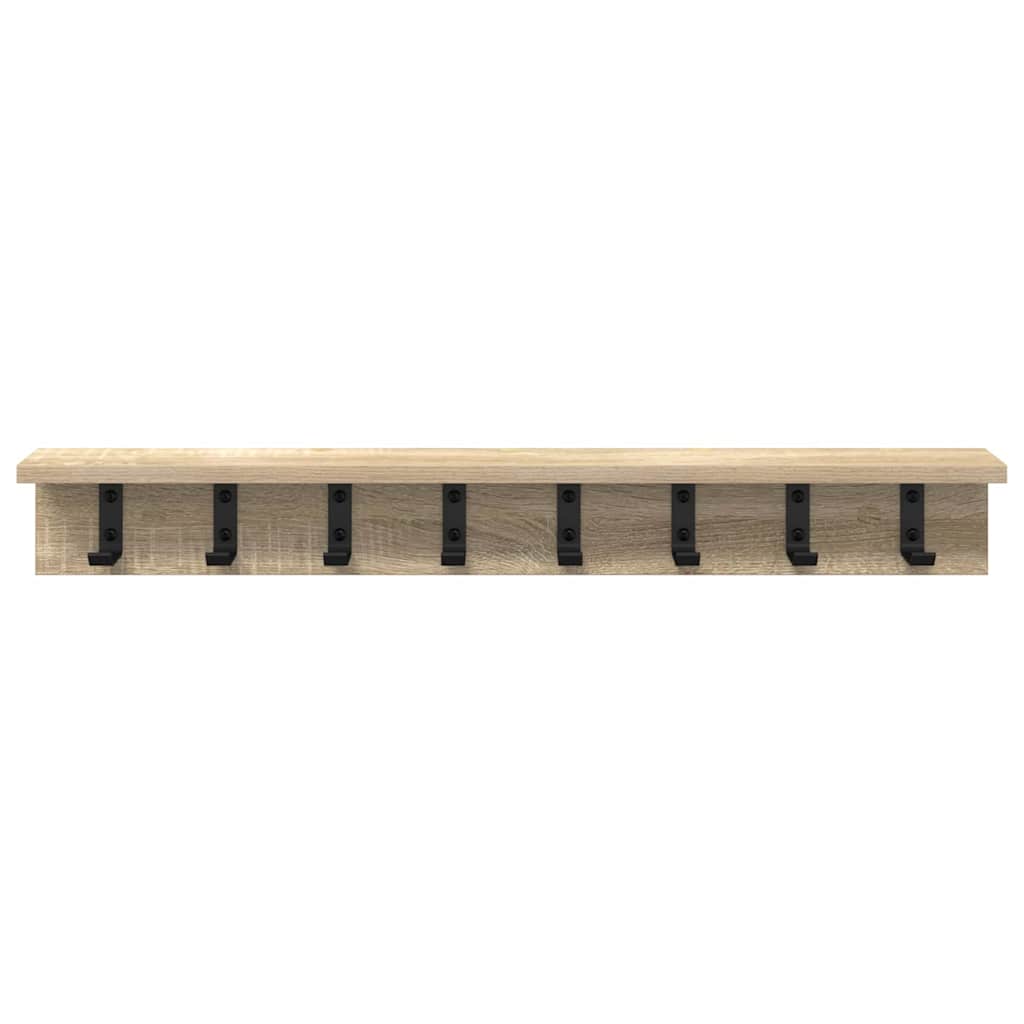 Appendiabiti a muro Rovere Sonoma 80 x 10,5 x 10,5 cm