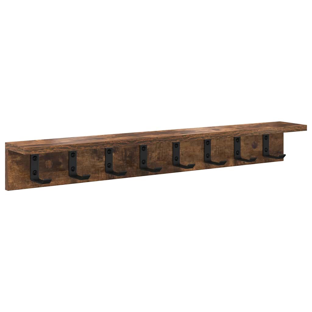 Appendiabiti a muro Rovere fumÃ© 80 x 10,5 x 10,5 cm