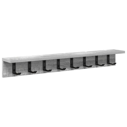 Appendiabiti a muro Grigio Sonoma 80 x 10,5 x 10,5 cm