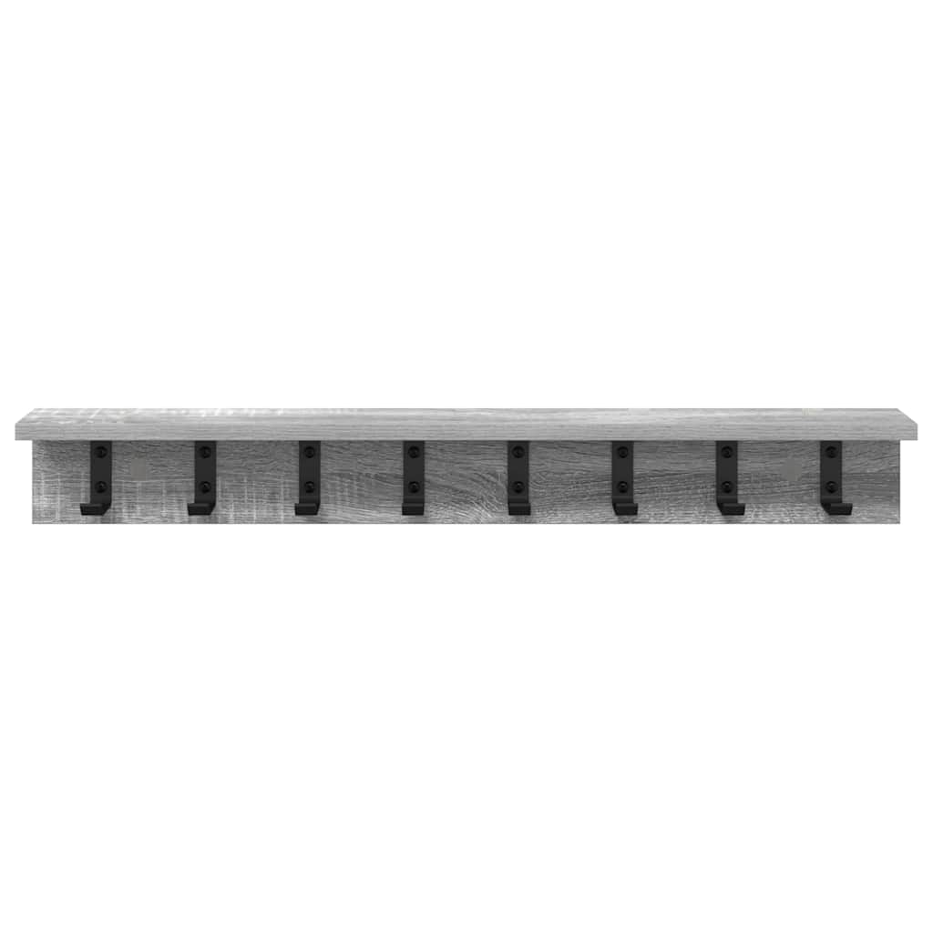 Appendiabiti a muro Grigio Sonoma 80 x 10,5 x 10,5 cm