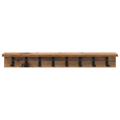 Appendiabiti a muro Legno vecchio 80 x 10,5 x 10,5 cm