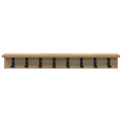 Appendiabiti a muro Rovere artigianale 80 x 10,5 x 10,5 cm