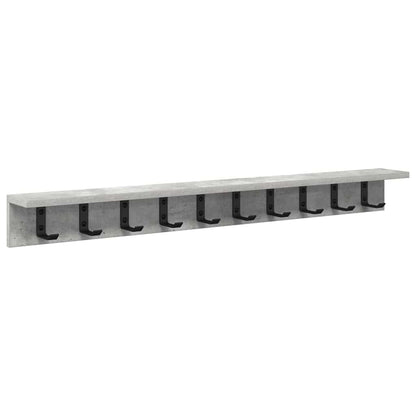 Appendiabiti a muro Grigio cemento 100 x 10,5 x 10,5 cm