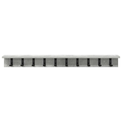 Appendiabiti a muro Grigio cemento 100 x 10,5 x 10,5 cm