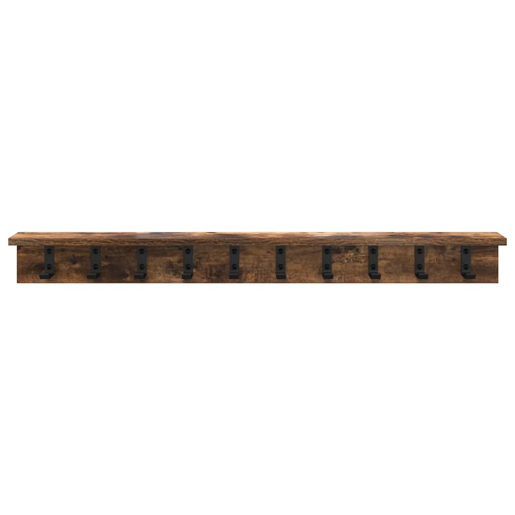 Appendiabiti a muro Rovere fumÃ© 100 x 10,5 x 10,5 cm