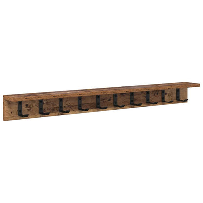 Appendiabiti a muro Legno vecchio 100 x 10,5 x 10,5 cm