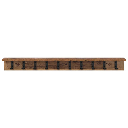Appendiabiti a muro Legno vecchio 100 x 10,5 x 10,5 cm