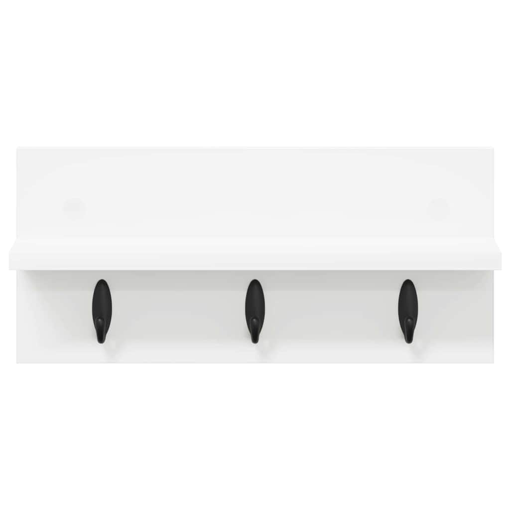 Appendiabiti a muro Bianco 40 x 10,5 x 18 cm Legno multistrato