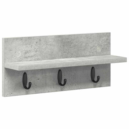 Appendiabiti a muro Grigio cemento 40 x 10,5 x 18 cm
