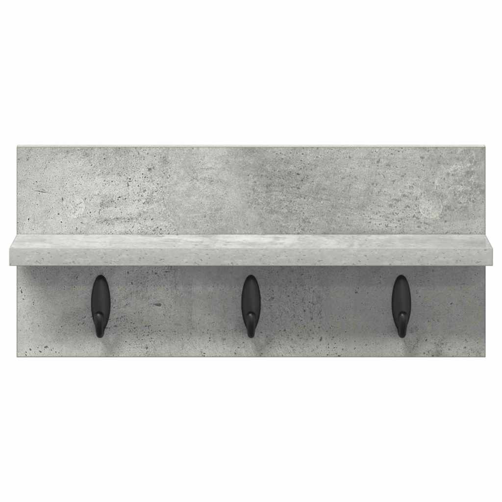 Appendiabiti a muro Grigio cemento 40 x 10,5 x 18 cm